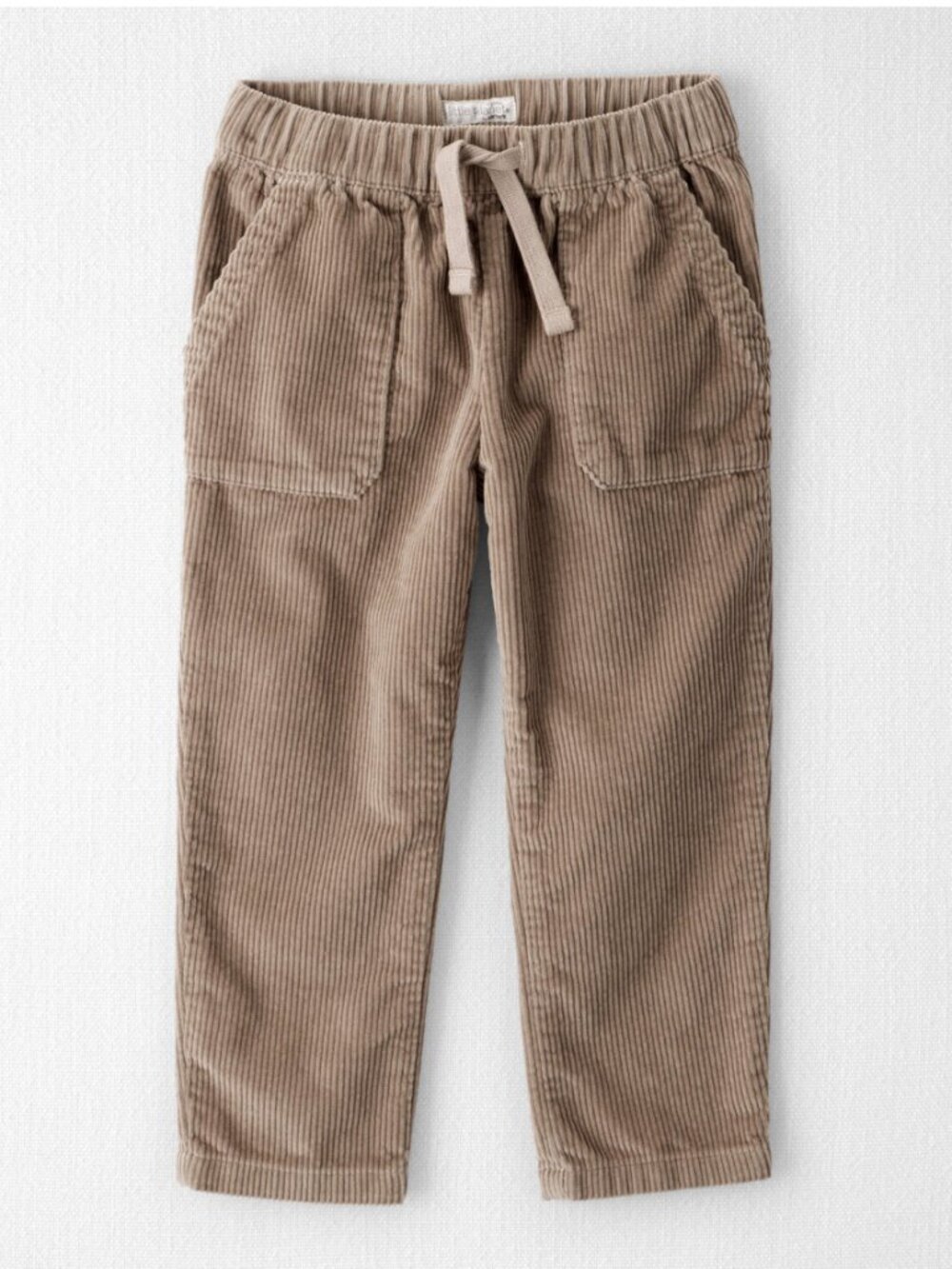 Little Planet Organic Khaki Cotton Corduroy Drawstring Pants 4T